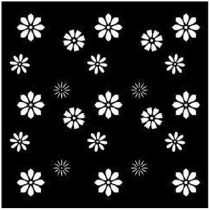 Sablon 590x590mm grosime 0.5mm Floral Refolosibil - SP95-1