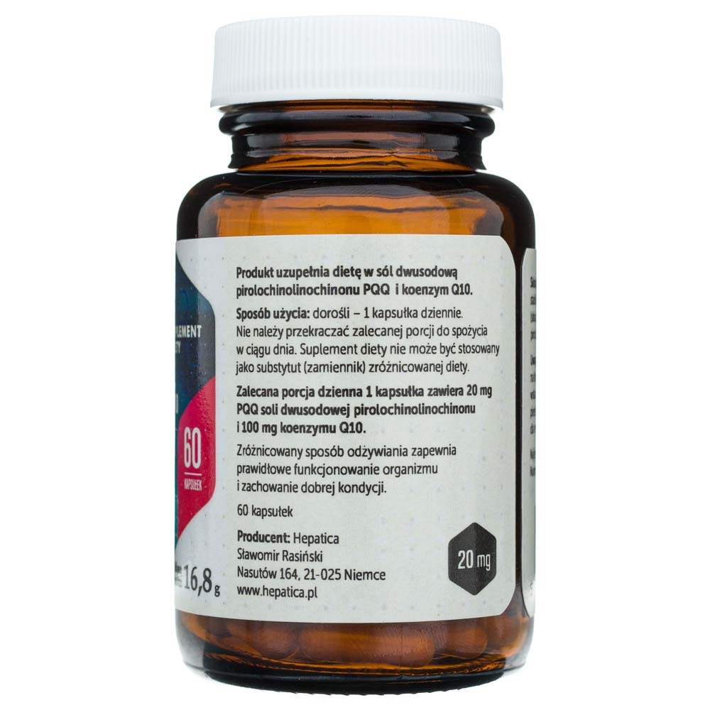 Supliment Alimentar Hepatica Pqq Coenzima Q10 100 Mg 60 Capsule Emagro 0370