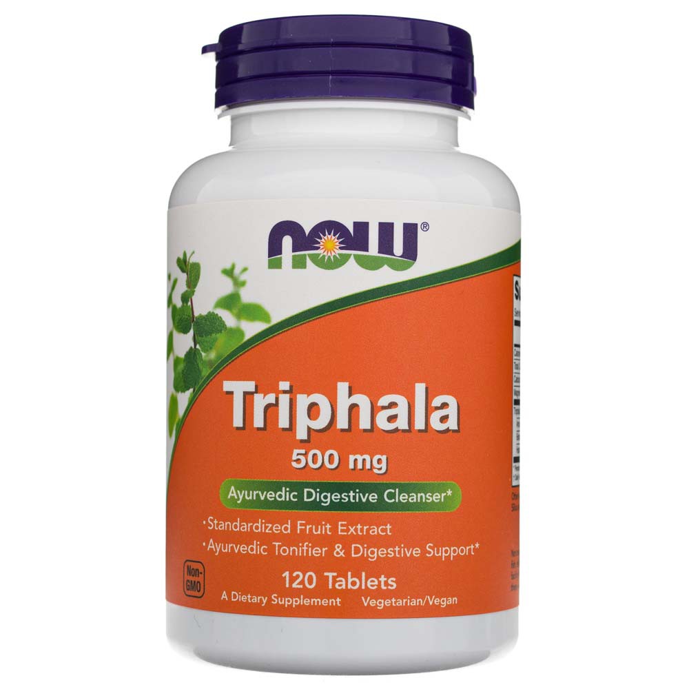 Хранителна добавка Now Foods Triphala, 500 мг, 120 Таблетки eMAG.bg