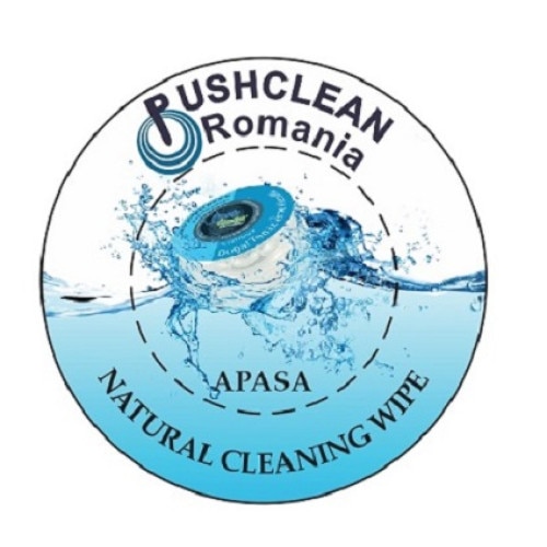 Set 10 Servetele umede antibacteriene pentru maini PushClean, fara alcool si parabeni