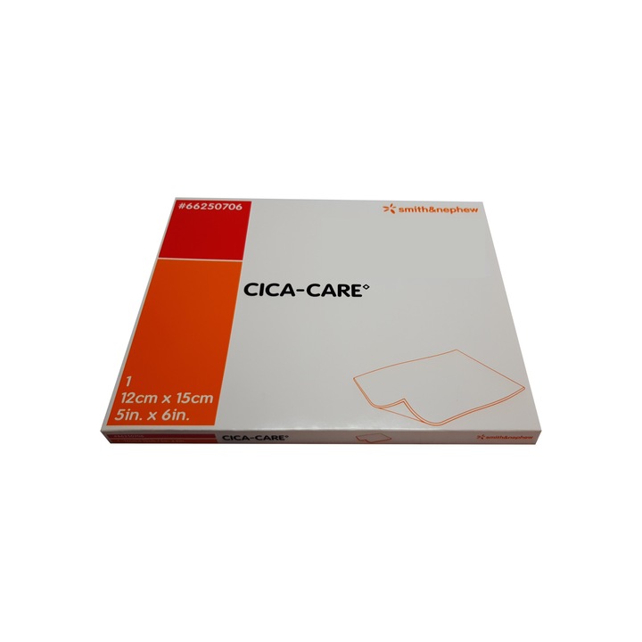 Banda de gel siliconic pentru estomparea cicatricilor, CICA CARE, 12 cm x 15 cm
