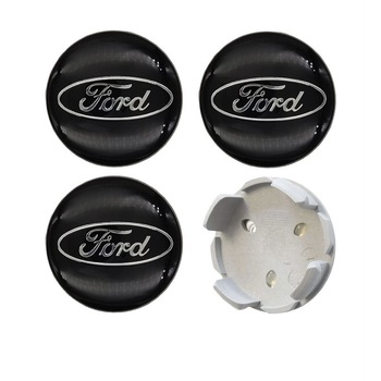 Set 4 capace roti 54mm negre compatibil janta aliaj Ford Set 4 capace roti 54mm negre compatibil janta aliaj Ford