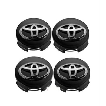 Set 4 capace roti 62mm negre compatibil janta aliaj Toyota Set 4 capace roti 62mm negre compatibil janta aliaj Toyota