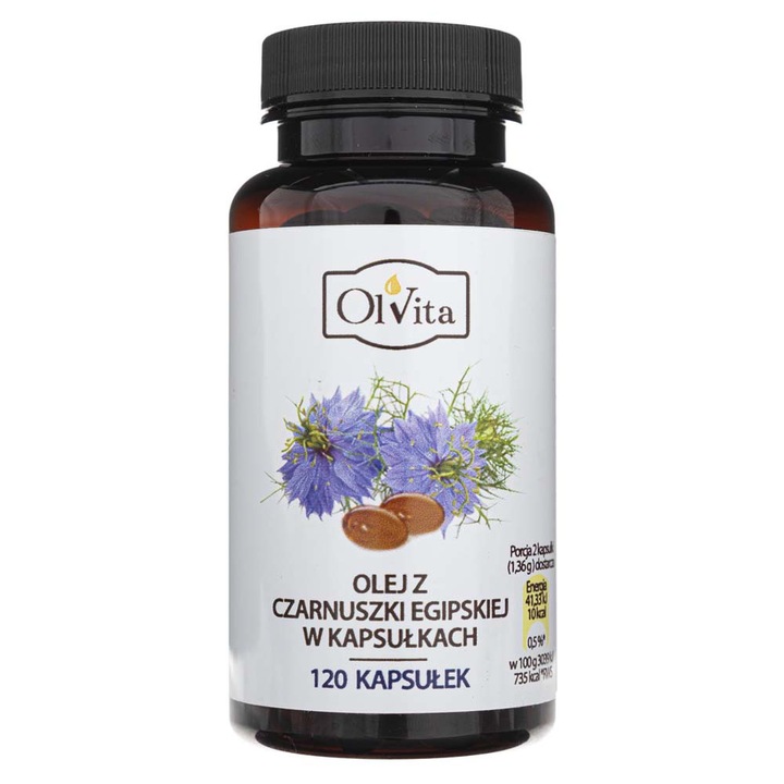 Supliment alimentar, OLVITA Panków 2, Ulei de Nigella, 120 capsule
