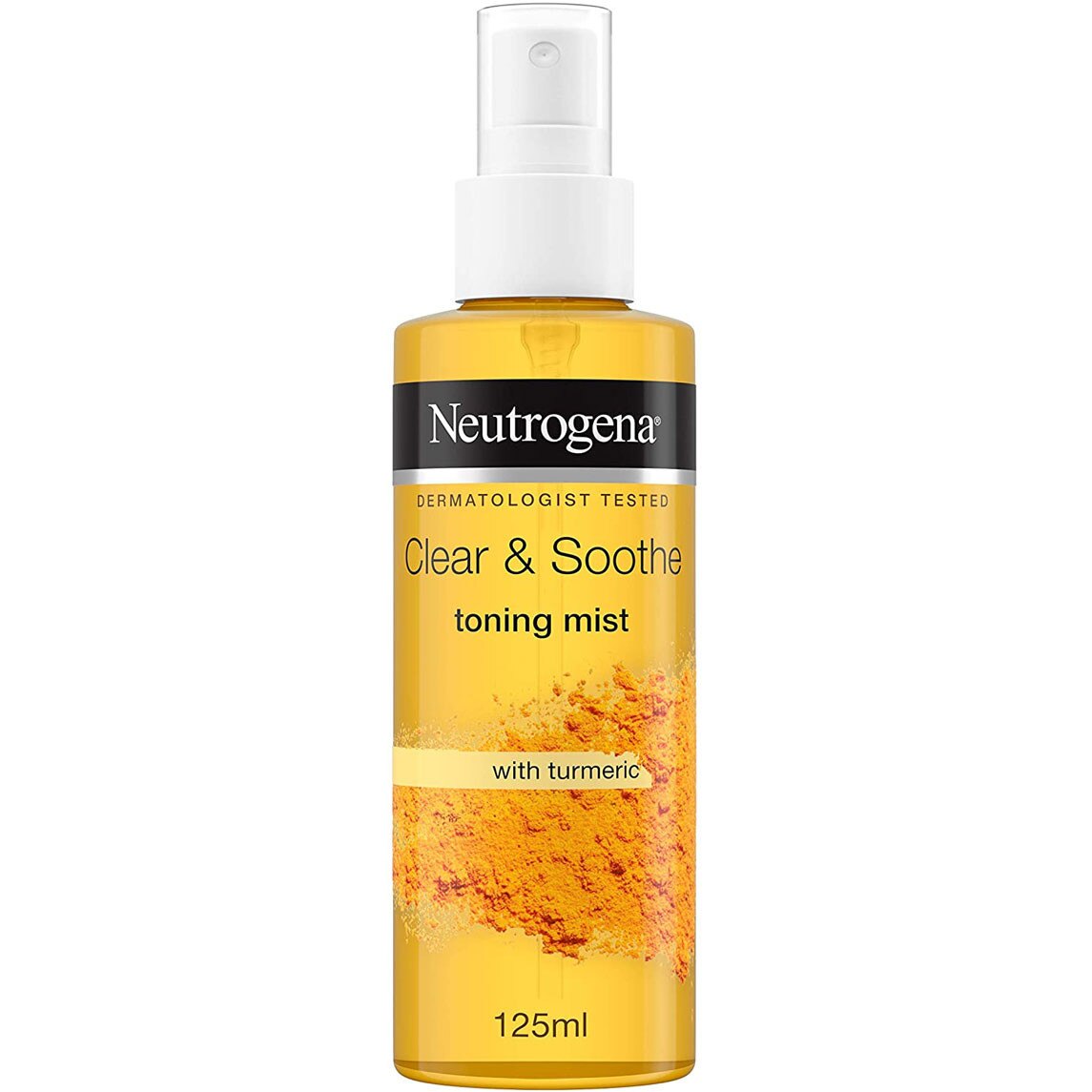 Lotiune Tonica Spray cu Turmeric pentru ten sensibil, patat si acneic NEUTROGENA Clear & Soothe Toning Mist, 125 ml