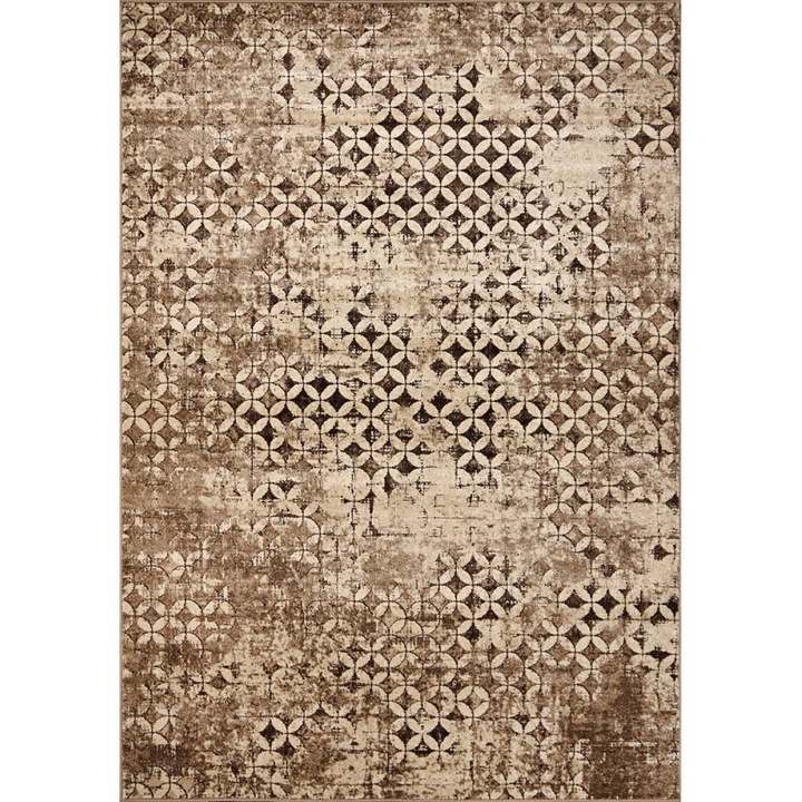 Modern szőnyeg, Daffi 13156, barna/bézs, 60x110 cm, 1700 gr/m2
