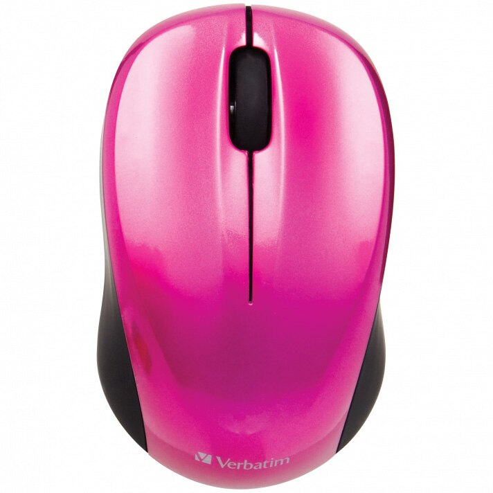 Mouse wireless Verbatim Go Nano,1600 dpi, USB, Roz