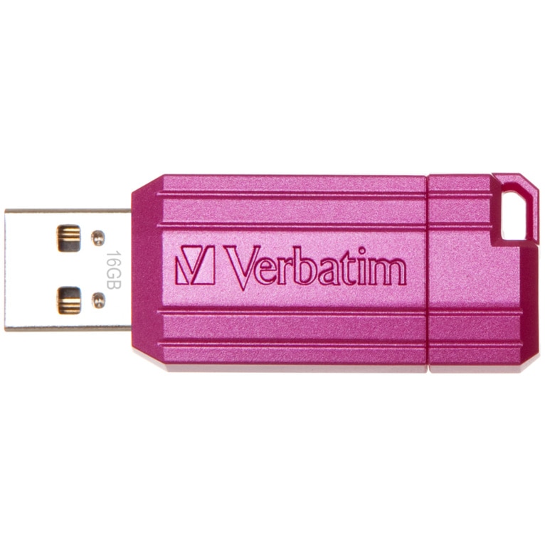 Memorie USB Verbatim Pinstripe Store 'n' Go 16GB, USB 2.0, Roz