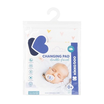 Protectie impermeabila jersey pentru masuta de infasat 50x70cm Hearts Protectie impermeabila jersey pentru masuta de infasat 50x70cm Hearts