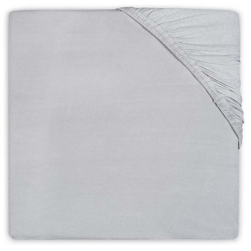 Cearsaf cu elastic, Jollein, 75x150cm, gri deschis