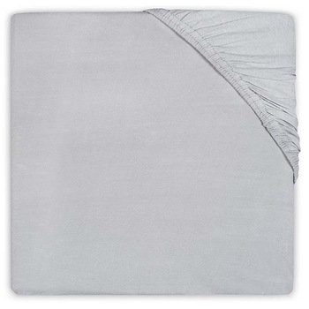 Cearsaf cu elastic, Jollein, 75x150cm, gri deschis Cearsaf cu elastic, Jollein, 75x150cm, gri deschis