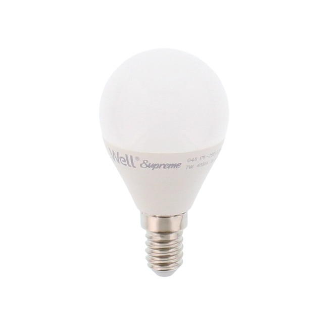 Bec cu led G45 E14 7W alb natural LEDLN-G457E14-WL