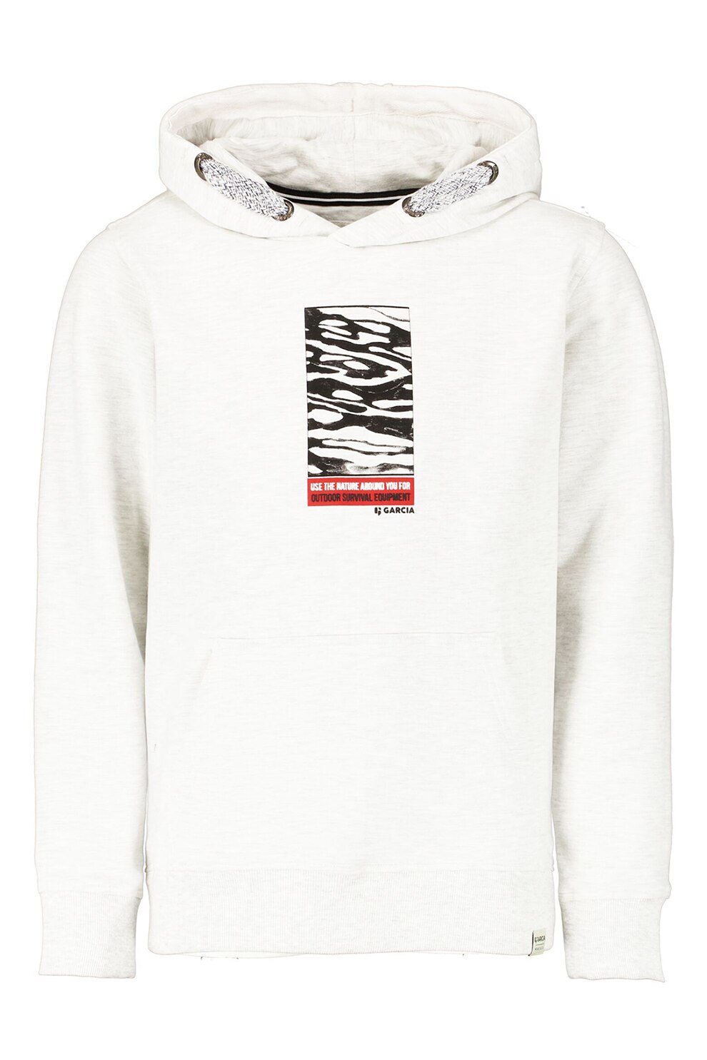 Garcia, Hanorac cu imprimeu grafic, Alb