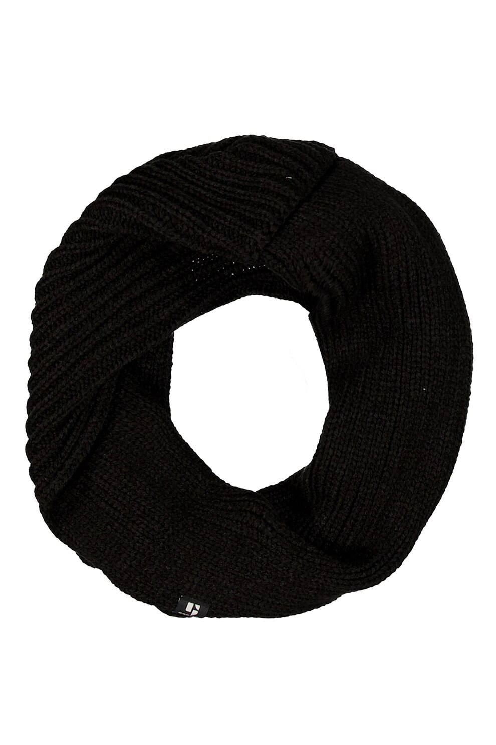Garcia, Fular circular cu logo discret, Negru
