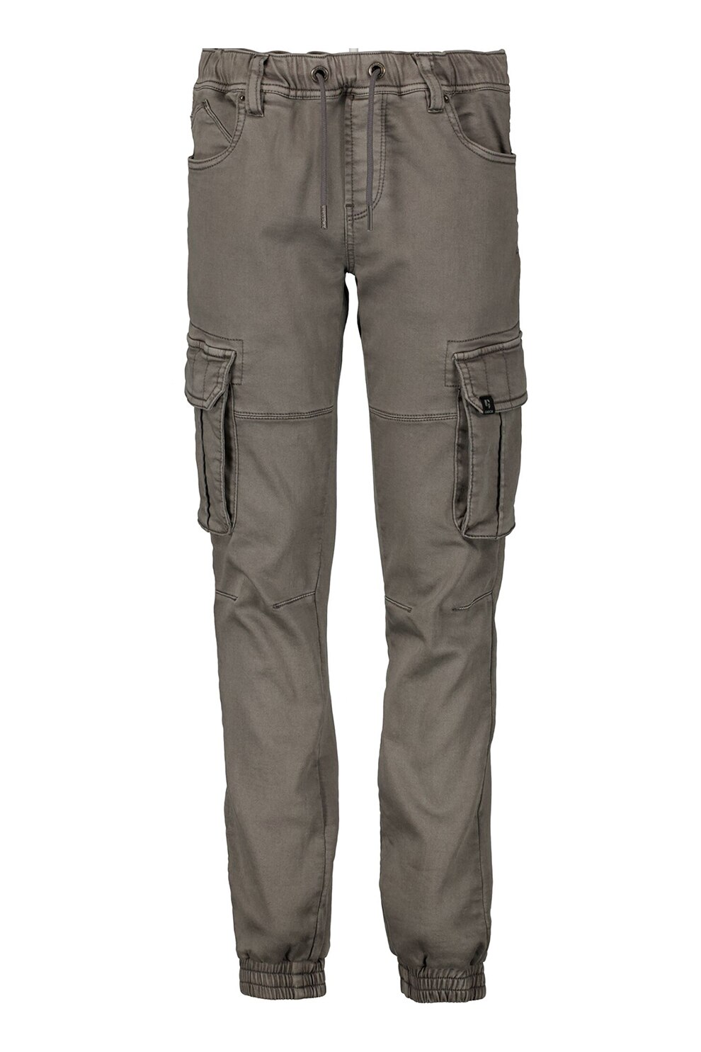 Garcia, Pantaloni joggers cargo cu talie ajustabila, Gri deschis