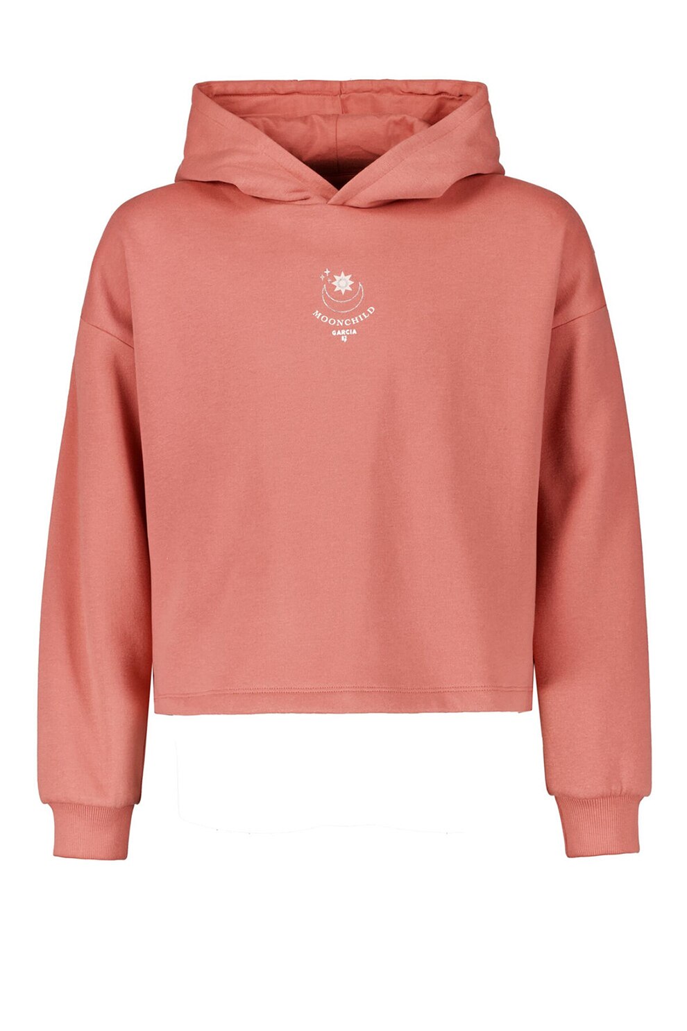 Garcia, Hanorac lejer cu imprimeu text discret, Roz prafuit