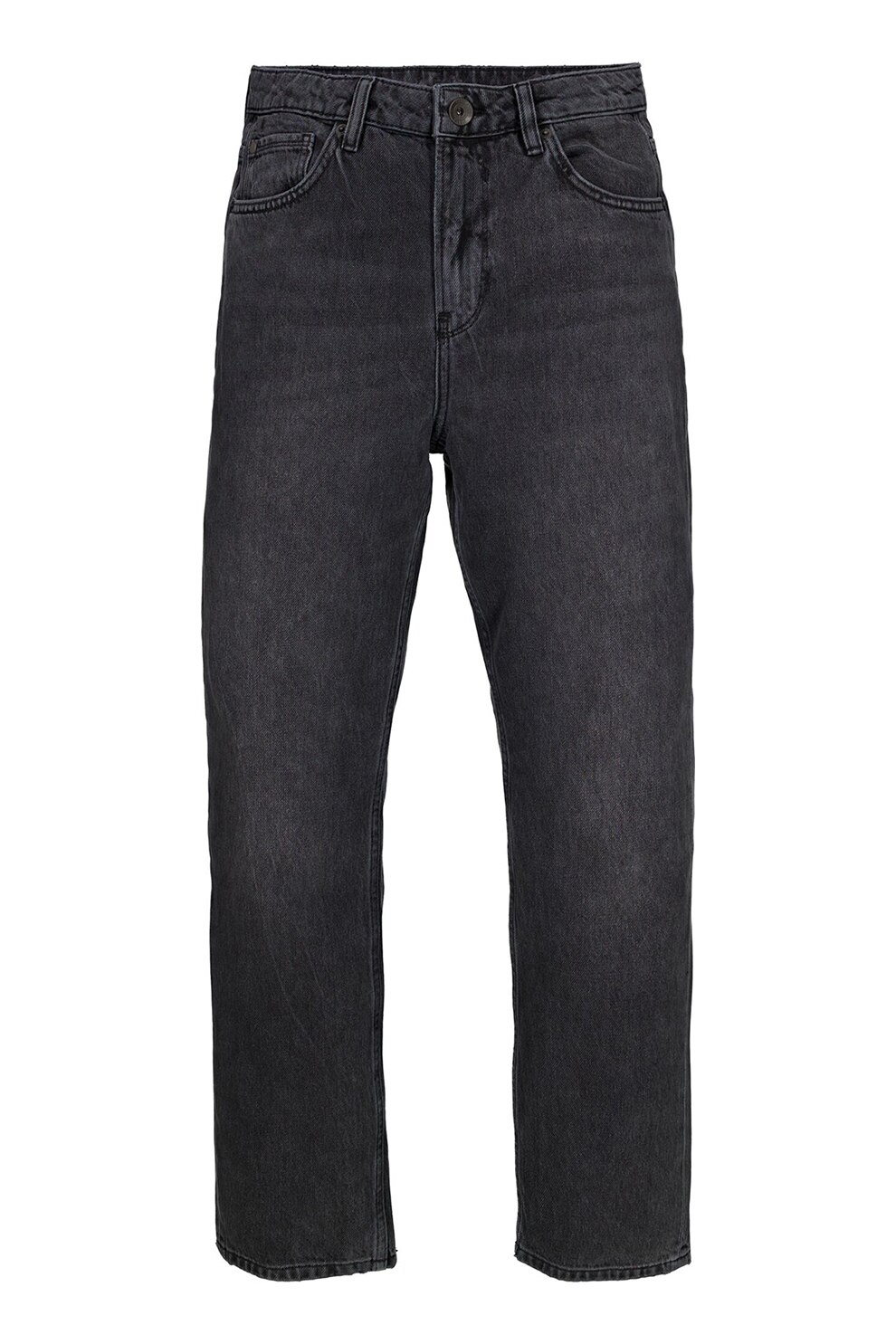 Garcia, Blugi din denim cu 5 buzunare, Negru stins