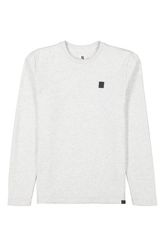 Garcia, Pulover de bumbac cu logo, Alb Garcia, Pulover de bumbac cu logo, Alb