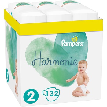 Scutece Pampers Harmonie XXL Box, Marimea 2, 4-8 kg, 132 buc Scutece Pampers Harmonie XXL Box, Marimea 2, 4-8 kg, 132 buc