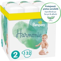 Scutece Pampers Harmonie XXL Box, Marimea 2, 4-8 kg, 132 buc