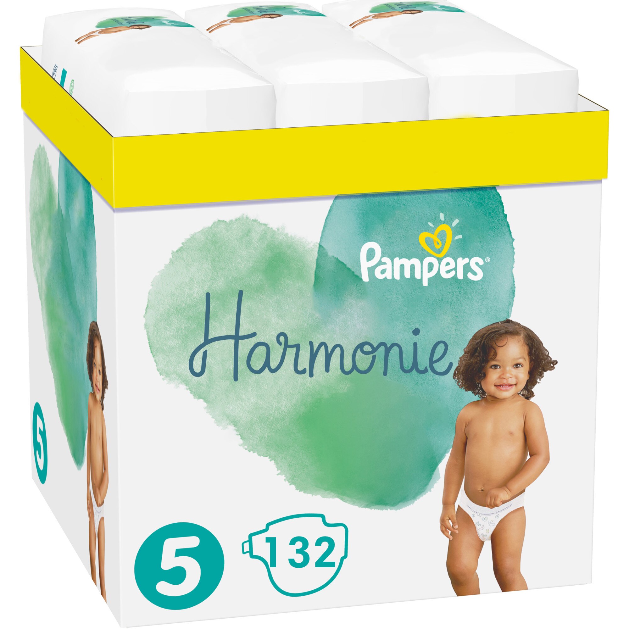 Scutece Pampers Harmonie XXL Box, Marimea 5, 11-16 kg, 132 buc