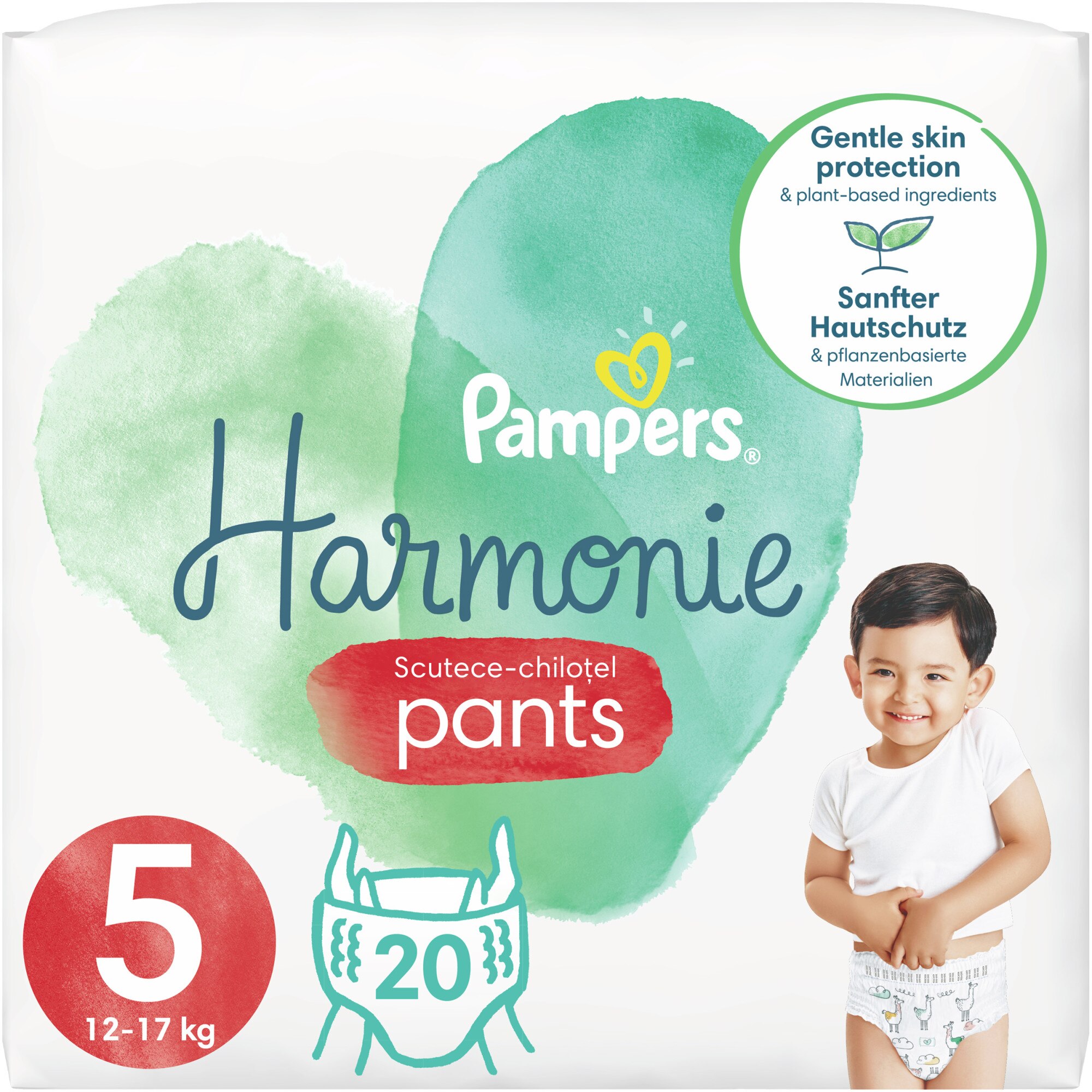 Scutece-chilotel Pampers Harmonie Pants, Marimea 5, 12-17 kg, 20 buc