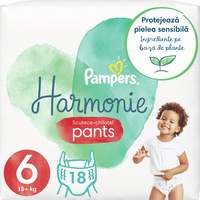 Scutece-chilotel Pampers Harmonie Pants, Marimea 6, 15+ kg, 18 buc