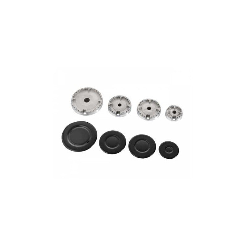 Set 4 arzatoare 100mm, 75mm, 75mm, 55mm, REPORSHOP, Negru