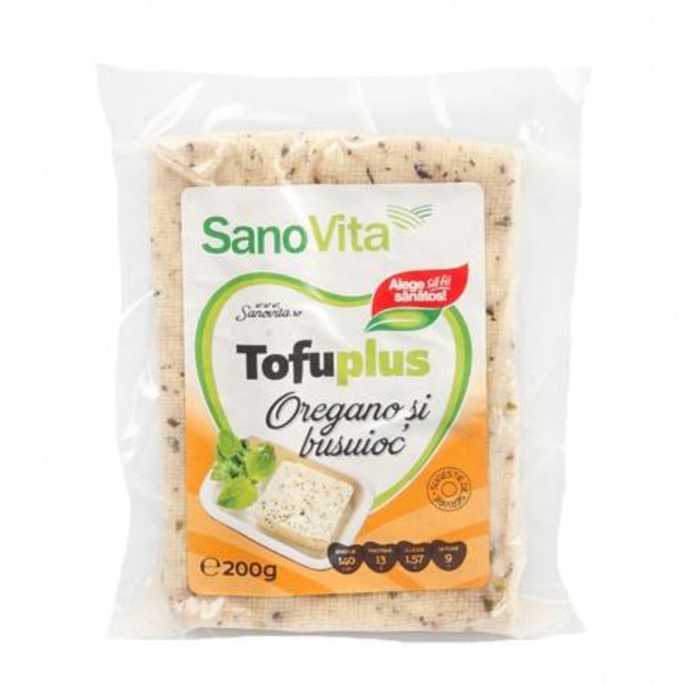 Tofuplus cu Busuioc si Oregano Sano Vita, 200g