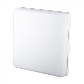 Plafoniera LED V-TAC 25W patrata rezistenta la umezeala, lumina alba, naturala 100 lm/W Plafoniera LED V-TAC 25W patrata rezistenta la umezeala, lumina alba, naturala 100 lm/W