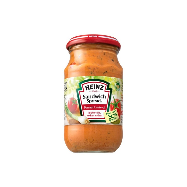 Crema tartinabila, Sandwich, cu legume ceapa verde si rosii, Heinz, Olanda, 300 g