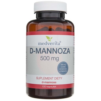 Supliment alimentar Medverita, D-manoza, 500 mg, 100 capsule Supliment alimentar Medverita, D-manoza, 500 mg, 100 capsule