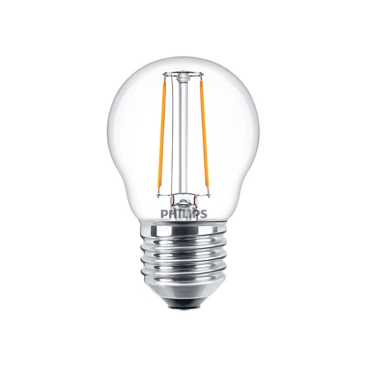 Philips E27 LED izzó, 2W, 250lm, 2700K, meleg fehér