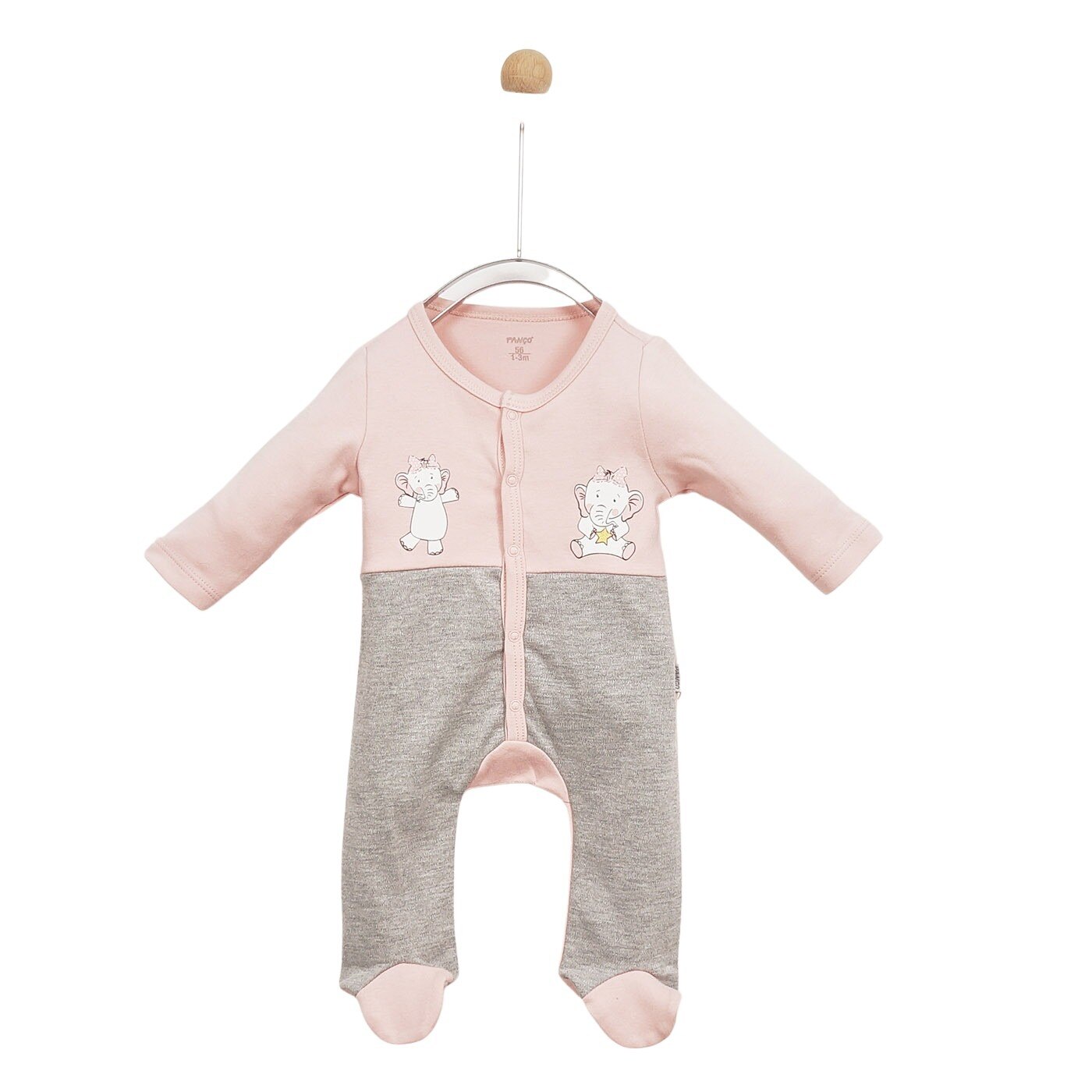 Body pentru fetite, culoare roz, colectia Elephants 4324
