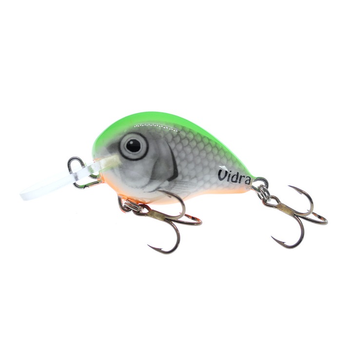 Vobler clean Wobbler Vidra Atomic Chub 3.5cm, 6gr, Sinking, SFG (Silver Fluo-Green)