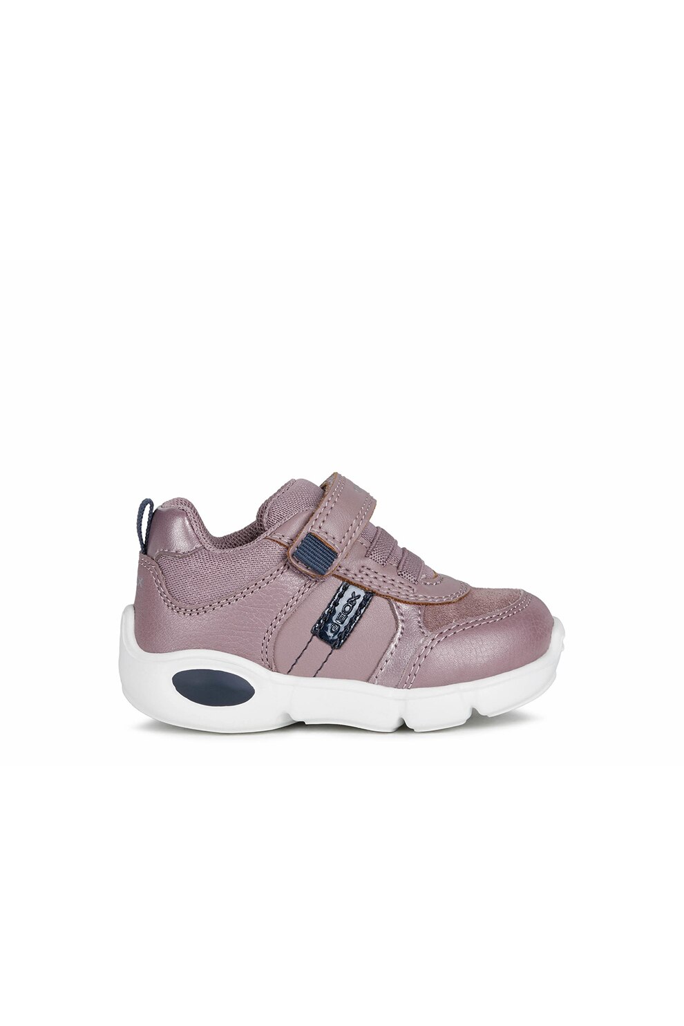 Geox, Pantofi sport cu velcro Pillow, Lila prafuit