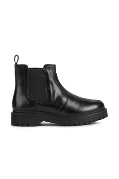Geox, Ghete Chelsea de piele Bleyse, Negru Geox, Ghete Chelsea de piele Bleyse, Negru
