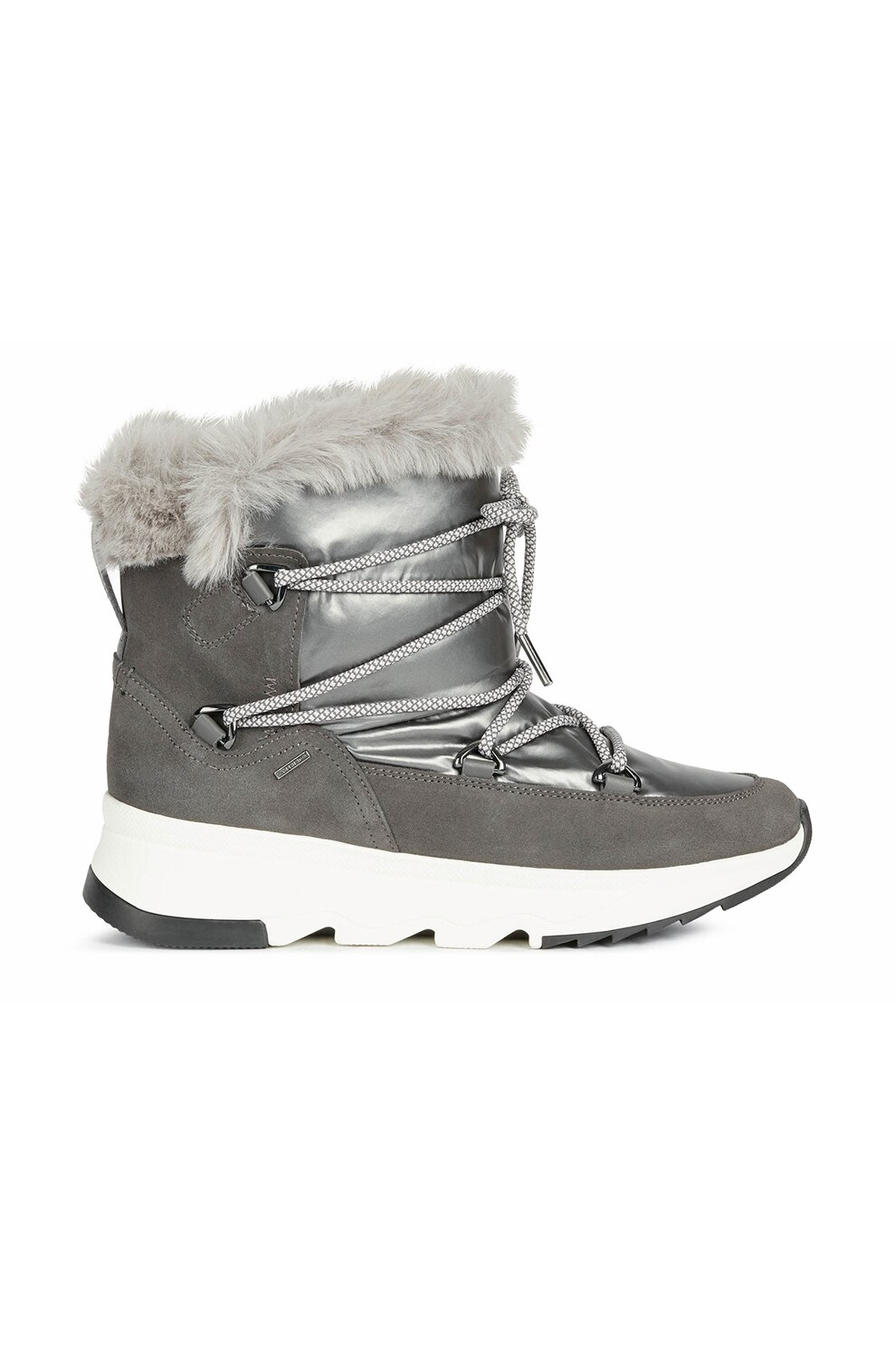 Geox, Ghete fara inchidere, Gri/Argintiu