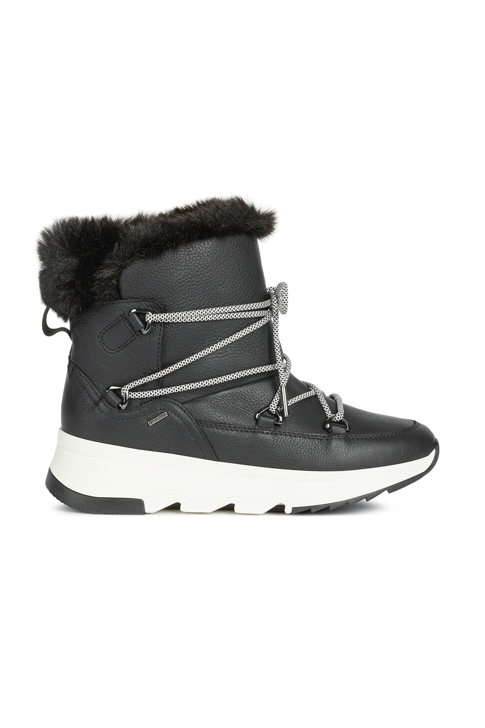 Geox, Ghete de piele fara inchidere, Negru