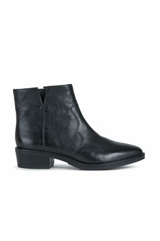 Geox, Ghete western de piele Teoclea, Negru Geox, Ghete western de piele Teoclea, Negru