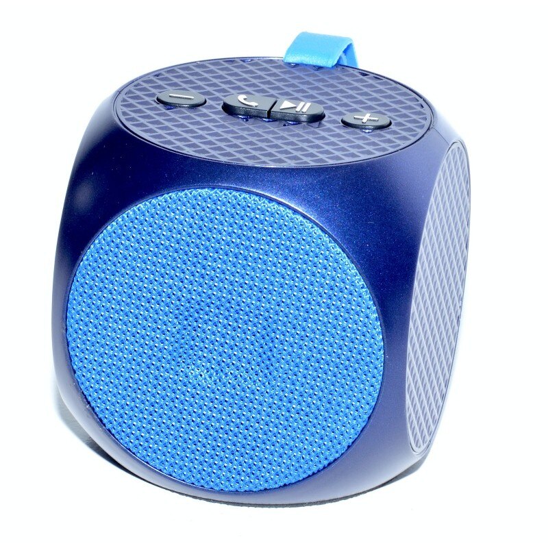 Boxa Mini CMIK, Bluetooth, USB, Card TF, Fm Radio, 1200mA, 85 x 85 x 85 mm, Albastru