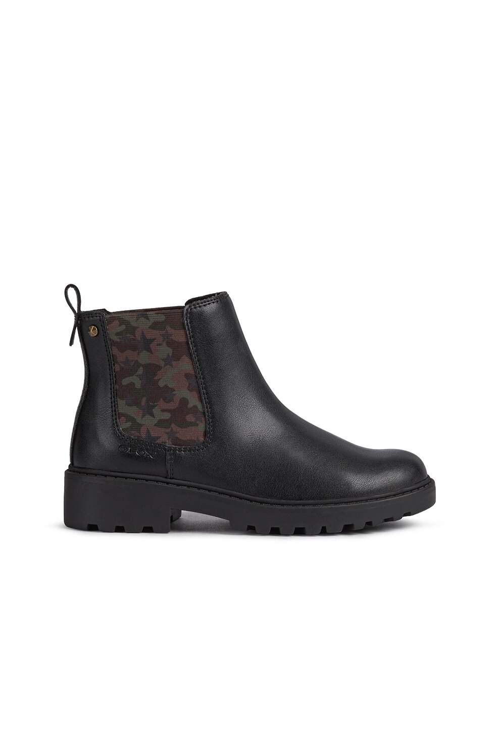 Geox, Ghete Chelsea de piele ecologica, Negru