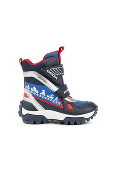 Geox, Cizme mid-calf impermeabile Himalaya, Albastru/Argintiu/Rosu, 31 EU Geox, Cizme mid-calf impermeabile Himalaya, Albastru/Argintiu/Rosu, 31 EU