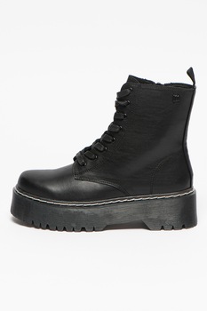 MTNG, Bocanci de piele ecologica, Negru MTNG, Bocanci de piele ecologica, Negru