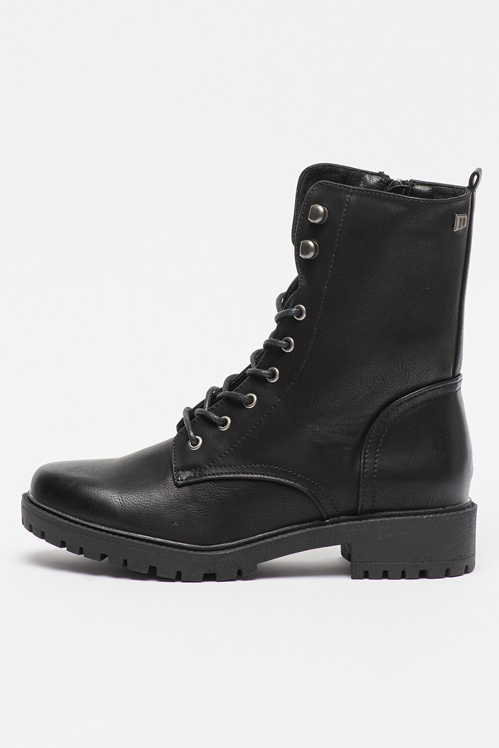 MTNG, Bocanci high-cut din piele ecologica, Negru, 41