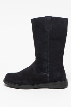 MTNG, Cizme mid-calf de piele intoarsa, Bleumarin inchis MTNG, Cizme mid-calf de piele intoarsa, Bleumarin inchis