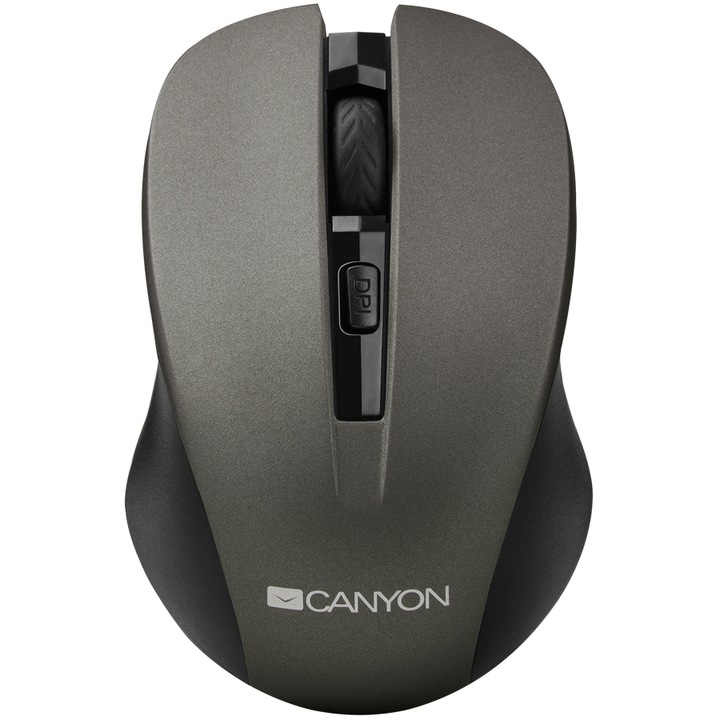Безжична мишка Canyon CNE-CMSW1G, USB, Сива