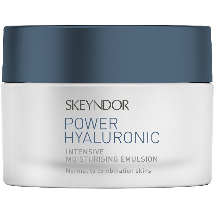 Крем за лице Skeyndor Power Hyaluron, С интензивна овлажняваща емулсия, За нормална и комбинирана кожа, 50 мл