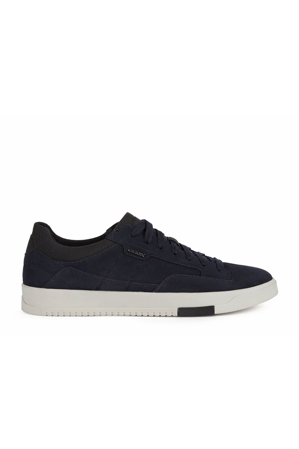 Geox, Pantofi sport cu detalii de piele intoarsa Segnale, Bleumarin inchis