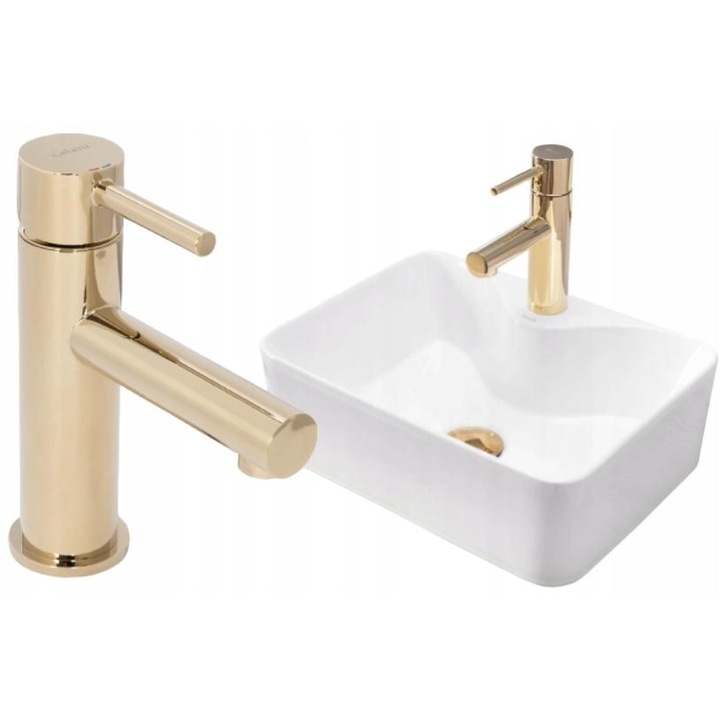 Lavoar, pentru blat, Rea Kelly, Alb, 490x380 mm